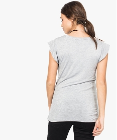 tee-shirt de grossesse imprime avec manches volantees imprime7263101_3