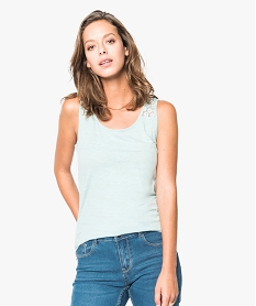 TOILE DENIM TEE-SHIRT VERT D EAU