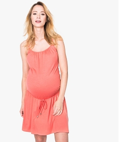 GEMO Robe de grossesse à bretelles tressées Orange