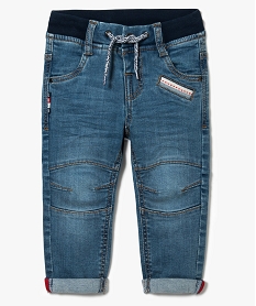 jean a revers avec surpiqures genoux - lulu castagnette bleu jeans7281301_1