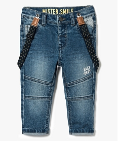 jean droit avec bretelles amovibles bleu jeans7281401_1