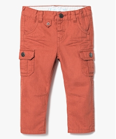 pantalon battle en coton un i orange7283801_1