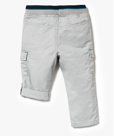 pantalon avec grandes poches transformable en bermuda gris7284401_2