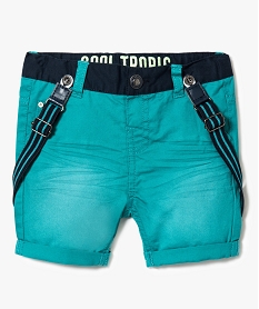 short bicolore avec bretelles bleu7285301_1