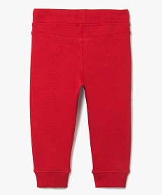 pantalon de jogging en molleton avec details contrastants rouge joggings7290601_2