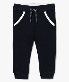 GEMO Jogger à bandes contrastantes aux poches bleu standard