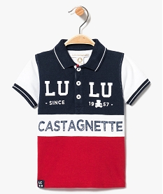 polo manches courtes tricolore lulu castagnette imprime polos7292301_1