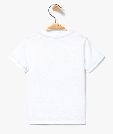 tee-shirt a manches courtes avec motifs palmiers blanc7295701_2