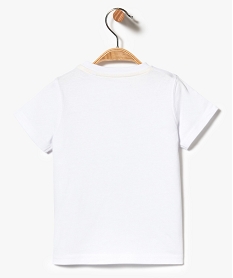 tee-shirt manches courtes imprime estival blanc7296001_2