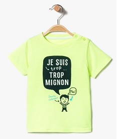 tee-shirt manches courtes imprime estival vert7296101_1