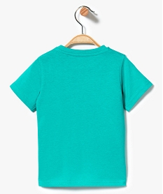 tee-shirt manches courtes imprime estival vert7296201_2