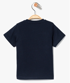 tee-shirt manches courtes imprime estival bleu7296301_2