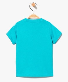 tee-shirt manches courtes imprime estival bleu7296601_2
