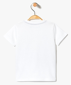 tee-shirt a manches courtes avec motif floque sur lavant blanc7297501_2