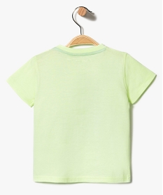 tee-shirt a manches courtes avec motif floque sur lavant vert7297701_4