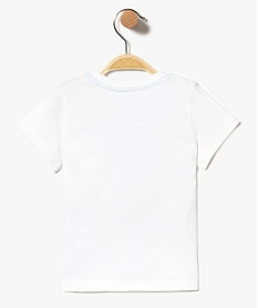 tee-shirt bebe a manches courtes imprime blanc7298401_2