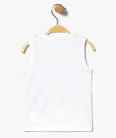 tee-shirt sans manche imprime surf et palmiers blanc7302101_2