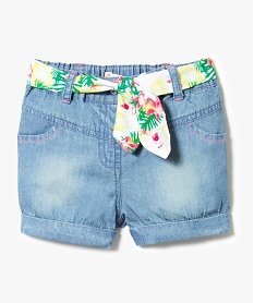 short bloomer en chambray bleu7305501_1