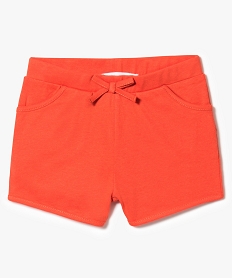 GEMO Short en coton avec taille élastiquée Orange