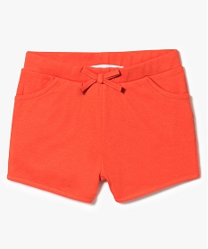 short en coton avec taille elastiquee orange7306001_1