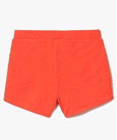 short en coton avec taille elastiquee orange7306001_2
