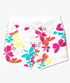 GEMO Short en coton avec taille élastiquée Multicolore