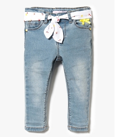 jean slim avec ceinture fantaisie gris jeans7307501_1