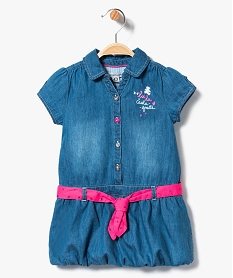 robe boule en jean - lulucastagnette bleu robes7308001_1