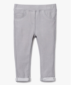 GEMO Jegging 5 poches extensibles Gris