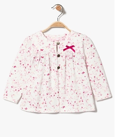 GEMO GIlet fluide fleuri Multicolore