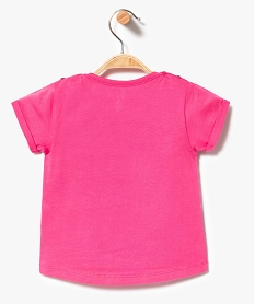 tee-shirt mariniere a manches courtes lulu castagnette rose7315901_2