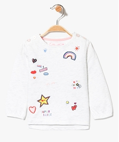 GEMO Tee-shirt à motifs blanc vif
