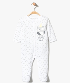 pyjama dors-bien ete a motif hibou blanc7326301_1