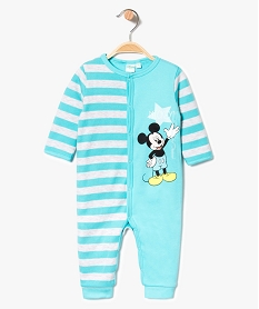 GEMO Pyjama dors-bien été bicolore avec motif Mickey - Disney Bleu