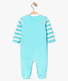pyjama dors-bien ete bicolore avec motif mickey - disney bleu7326901_2