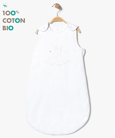 GEMO Gigoteuse réversible en coton BIO Blanc