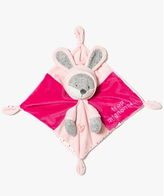 doudou plat lapin bicolore multicolore7332101_1