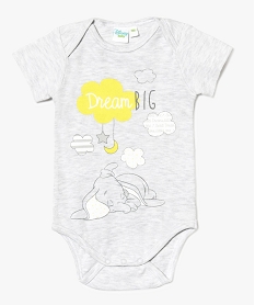 GEMO Body à manches courtes Dumbo - Disney Gris