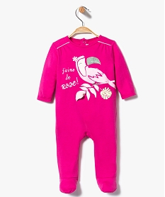 GEMO Pyjama dors-bien été à imprimé toucan Rose