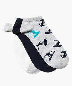 lot de 3 paires de chaussettes a motifs surf noir7347301_1