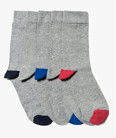 lot de 5 paires de chaussettes hautes bicolores dore7348001_1