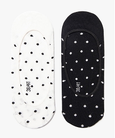 lot de 2 protege-pieds a pois noir7352301_1