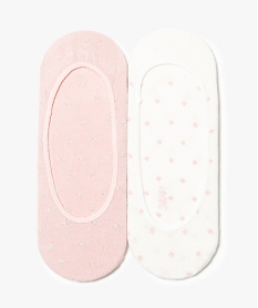 GEMO Lot de 2 protège-pieds à pois rose standard