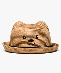 GEMO Chapeau rond motif ours Beige