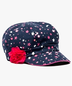 casquette gavroche a motifs etoiles bleu7356101_1