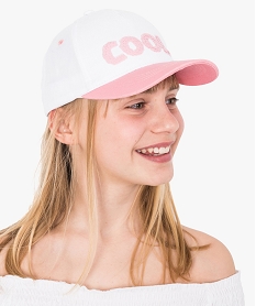 GEMO Casquette snapback avec sequins magiques Blanc