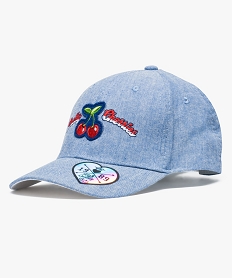 GEMO Casquette en denim avec patchs Bleu