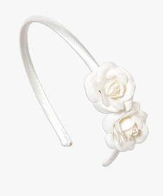 serre-tete avec fleurs en tissu pailletees blanc autres accessoires fille7357401_1