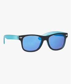 GEMO Lunettes de soleil monture plastique et verres miroirs Noir