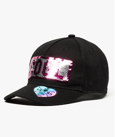 GEMO Casquette à sequins magiques Noir